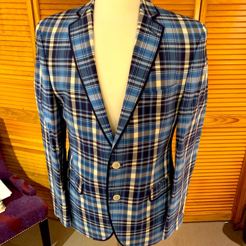 Tallia Plaid Blazer